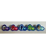 Bakery Crafts Plastic Cupcake Rings Favors Toppers New Lot of 6 &quot;PJ Mask... - £5.47 GBP
