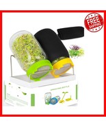 Versatile Sprout Growing Kit for Beans and Greens - 2 Large Mason Jars I... - $59.77 CAD