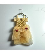 Belle Disney Store Girl’s Costume Dress Size 4 Halloween Dress Up Red Roses - €15,21 EUR