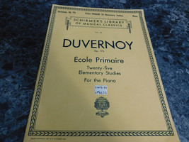 Duvernoy Op 176 Vol 50 Ecole Primaire - $2.99