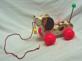 Vintage 1968 Fisher-Price #693 LITTLE SNOOPY DOG PULL TOY Complete Presc... - $24.74