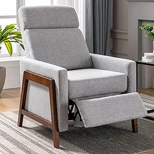 Merax Modern Mid Century Upholstered Recliner Chair with Thick Seat Cush... - $518.99