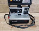 VTG Polaroid Sun 600 LMS Instant Film Flash Land Camera W/ Strap Powers On - $29.65