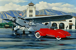 1934 Classics at the Air Terminal Metal Sign by Stan Stokes - $39.95