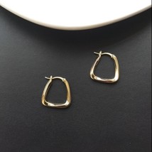 18K Gold Plated Geometric Square Hoop Earrings for Women - £8.69 GBP