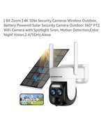 [ 8X Zoom ] 4K 5Dbi Security Cameras Wireless Outdoor, Battery 1 Pack White - $1,273.64 MXN