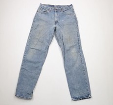 Vintage 90s Levis 550 Mens 32x32 Distressed Relaxed Fit Denim Jeans Blue USA - £61.82 GBP