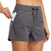 Willit  Hiking Shorts Womens Sz M Athletic Shorts with Pockets Deep Gray - £12.03 GBP