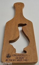 Longaberger Wooden Goose Paddle By The W. C. Mock Family 12.75: Tall Home Decor - $19.34