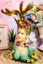 Ebros Coastal Lady Unicorn Statue 8&quot;Tall Josephine Wall Mermad Fairy Figurine - £28.41 GBP