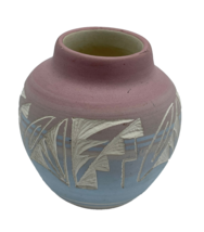 Vintage Small Mesa Verde Pottery Vase Signed by Artist Pastel Ceramic Mi... - $19.14 CAD