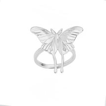 Cute Dainty Butterfly Style Birthday Christmas Promise Statement Ring (g... - £20.33 GBP