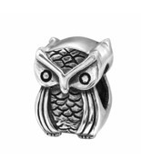 Owl Charm Bead 925 Sterling Silver for Europeans Bracelets - £14.86 GBP