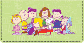  Charlie Brown &amp; Friends Leather Checkbook Cover - £19.28 GBP