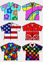 Pepita needlepoint canvas: Wacky Shirts Ensemble, 13&quot; x 19&quot; - £102.34 GBP+