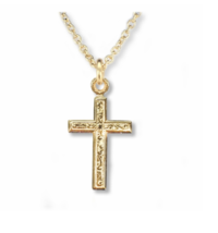 Sterling Silver Enameled Rose Cross Necklace &amp; Chain - £47.95 GBP