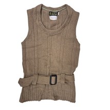 Vtg 70s Retro Fargo Brown Belted Wool Sweater Vest Big Boys Sz 12 or XS ... - $922.67 MXN