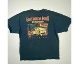 Reel Legends men&#39;s t-shirt snook size 2XL navy blue cotton TQ28 - $8.90