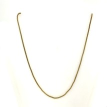 Vtg Signed 925 Danecraft Italian Vermeil Gold Plated Popcorn Chain Necklace 23 - £27.69 GBP