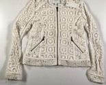 New Piperlime Collection Shirt Womens Medium White Doily Lace Open Knit ... - $37.15