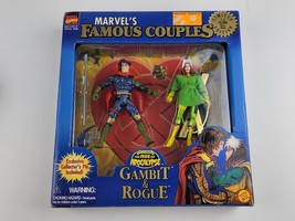 Marvel&#39;s Famous Couples Gambit &amp; Rogue action Figures ToyBiz 1997 New Sealed - £15.85 GBP