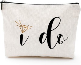 Engagement Gifts for Her Bridal Shower Gifts I Do Bride Gifts Makeup Bag... - $16.08