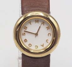 Women&#39;s Marc Jacobs Watch, Gold Tone with Leather Strap, All Stainless - £35.47 GBP