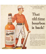 1959 Four Roses Antique Whiskey Advertisement Distillery Baseball Statue... - €25,56 EUR