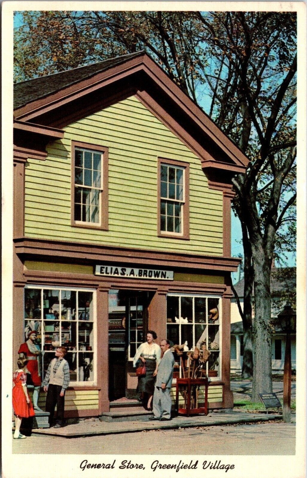 Primary image for General Store Greenfield Village Dearborn Michigan MI Chrome Postcard L2