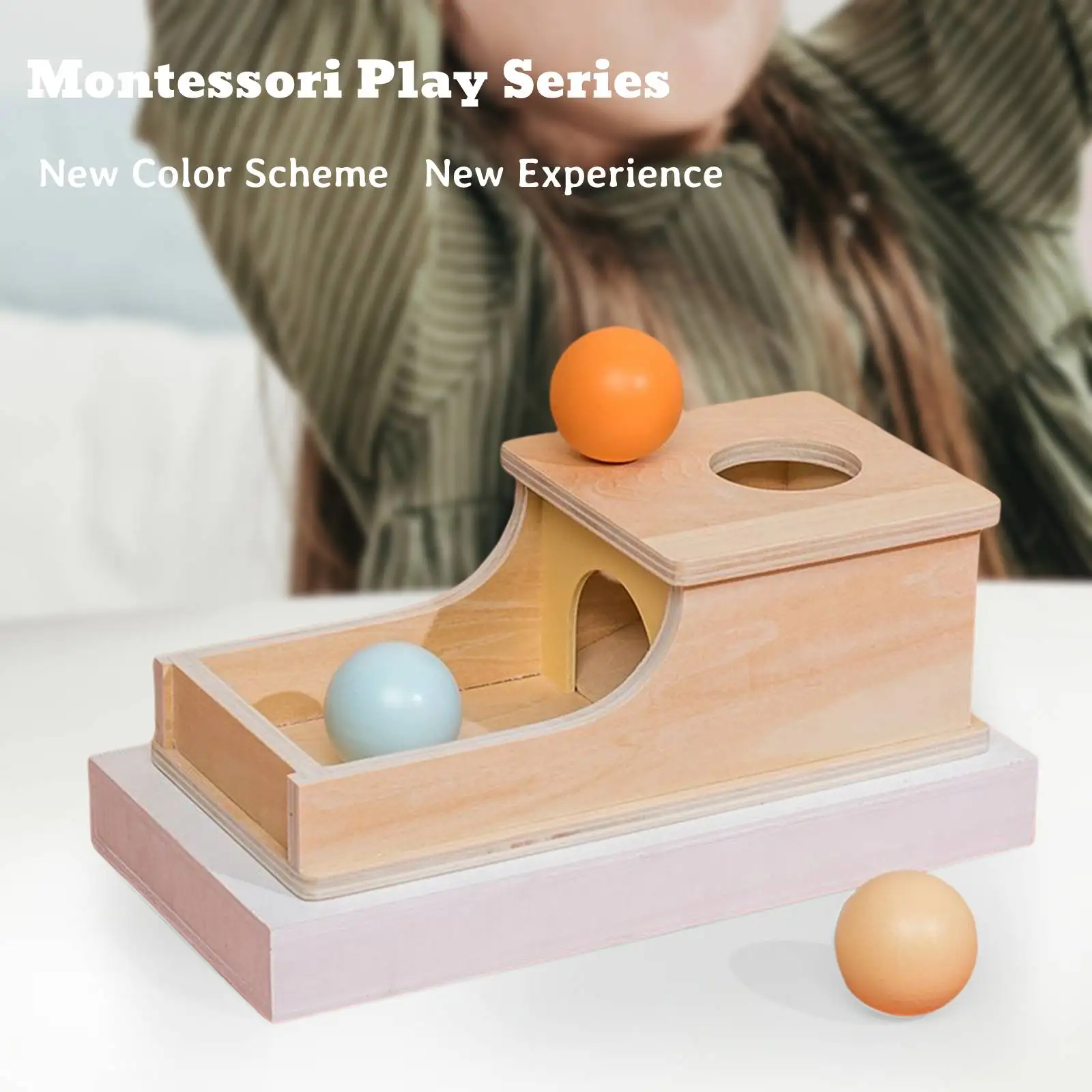 Montessori Wooden Ball Drawer Target Box Educational Toys Child Early Education - £12.34 GBP+