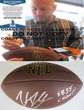 Trent Dilfer Baltimore Ravens Fresno State signed NFL football proof Bec... - $108.89