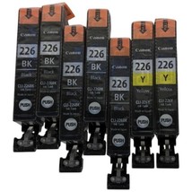 Authentic Canon 226 INK Black & 226 Yellow ONLY 7 Pack Genuine OEM Real - $33.66