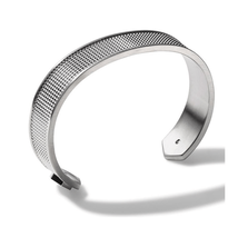Bulova Precisionist Open Cuff Bracelet, Knurled Texture Design, Silver, NWT - $129.00