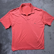 Nike Golf Men’s Pocket Polo Shirt Mesh Textured Coral Orange Dri-Fit Sz XL - $47.84 CAD