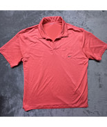 Nike Golf Men’s Pocket Polo Shirt Mesh Textured Coral Orange Dri-Fit Sz XL - $47.74 CAD