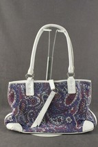 Vintage Pastel Purple Paisley Pattern Alumesh Handbag Purse WHITING &amp; DAVIS - £48.25 GBP