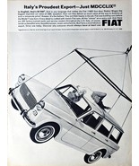 Fiat Italy&#39;s Proudest Export 4-door station wagon - 1965 Vintage Print Ad - $8.39
