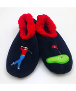 Snoozies Men&#39;s Slippers Golf the 18th Hole Extra Large 13 Dark Navy Blue - £10.24 GBP