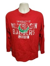 2012 University of Wisconsin Badgers Rose Bowl Adult Medium Red TShirt - £11.73 GBP