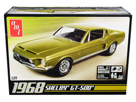 Skill 3 Model Kit 1968 Ford Mustang Shelby GT-500 1/25 Scale Model AMT - £28.84 GBP