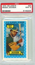 1974 Kellogg&#39;s Reggie Jackson #20 PSA 9 P1327 - £39.14 GBP