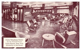 Public Telephone Center for the Armed Forces Times Square NY RPPC Postcard - £7.70 GBP