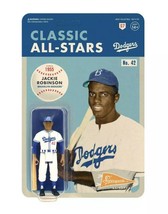 Classic All-Stars Jackie Robinson ReAction Figure Retro Los Angeles Dodgers MLB - £17.19 GBP