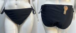 No Boundaries Women&#39;s Lace Side Tie Bikini Bottom Black Size 3X 23-25 NWT - $13.99