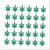 30Pcs Green Enamel Maple Leaf Pendant Charms - DIY Jewelry Making Dangle Earring - £23.69 GBP