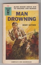 Henry Kuttner Man Drowning 1953 1st pb printing crime/suspense - $12.00