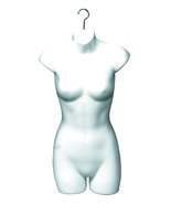 Deluxe Ladies Half Round Torso Form - White (Beware of Cheap Imitations!... - $85.47