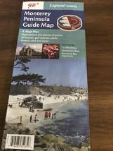 Road Travel Map, 2007 AAA Monterey Peninsula Guide Map, California - £3.13 GBP