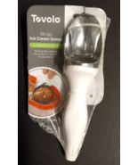 Tovolo Tilt Up Ice Cream Scoop No Mess Dishwasher Safe White 7.5&quot; NEW - £15.27 GBP