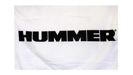 Hummer Car White Flag 3X5 Ft Polyester Banner USA - £12.64 GBP